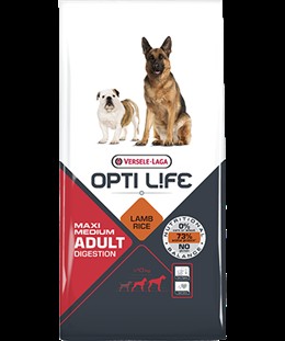 beneden Shipley bruid Opti life digestion medium & maxi 12,kg - Maxi breeds - Opti life -  Versele-Laga - Droogvoeding - Honden - Producten - Dierenplezier