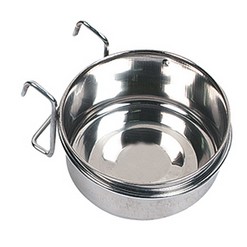 Eetpot inox met haak 10cm